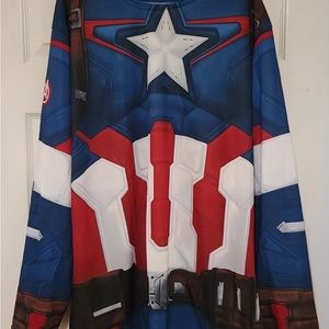 Captain America Rubies Costume Shirt Avengers Marvel Winter Soldier Adult Large